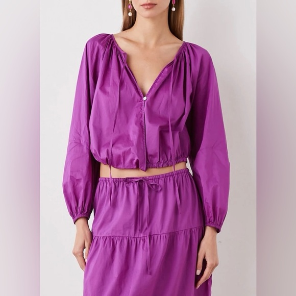 Rails Tops - NWT Rails Katia Blouse Top in Berry Size Medium - Retail $168
